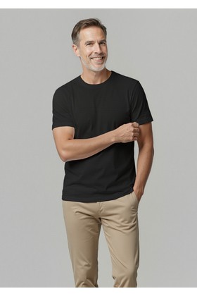 Camiseta Masculina Textura S/E - Preto