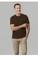 Camiseta Masculina Textura S/E - Marrom