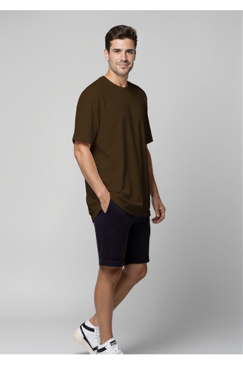 Camiseta Overized - Marrom