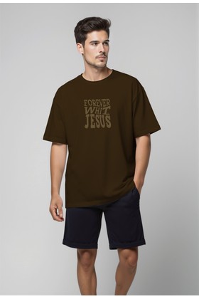 Camiseta Oversized - Marrom
