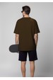 Camiseta Oversized - Marrom