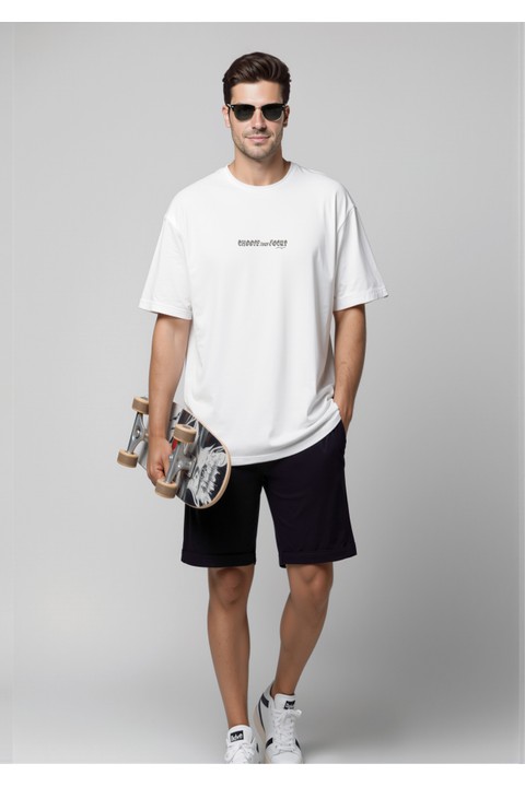 Camiseta Oversized - Branco