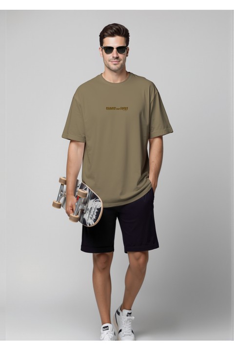 Camiseta Oversized - Palha