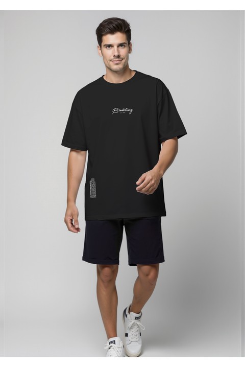 Camiseta Oversized - Preto