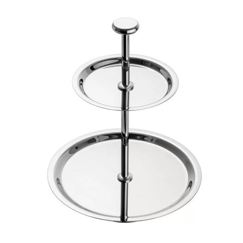 Prato Duplo de Prata P/Doces Elegance