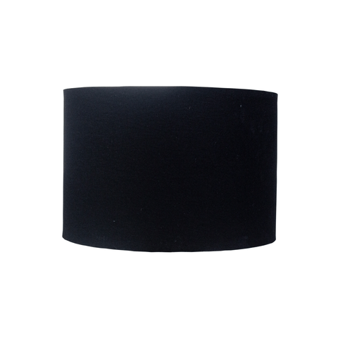 Cupula Abajur Cilindrica 30x20cm Preto