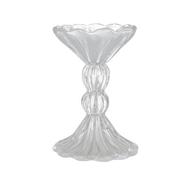 Castiçal Murano Sierra Quartzo Perola