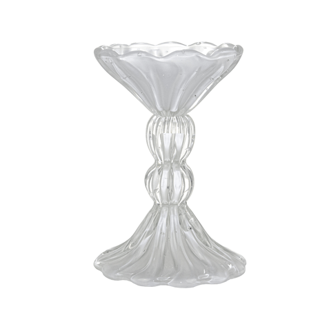 Castiçal Murano Sierra Quartzo Perola