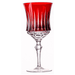 Taça Cristal Lapidado 66 P/água Vermelho 360ml