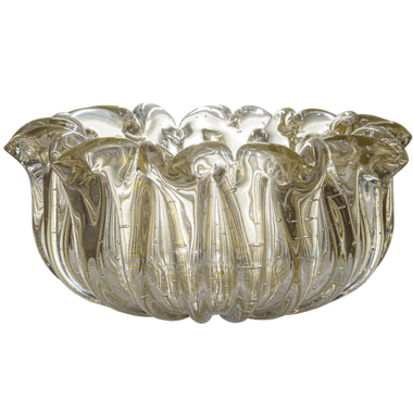 Centro de Mesa Murano Nice Cristal com Ouro 24k