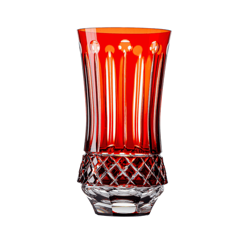 Copo Cristal Lapidado 69 Long Drink Vermelho 400ml