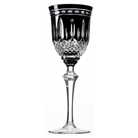 Taça Cristal Lapidado 68 P/Agua Preto Mozart 350ml