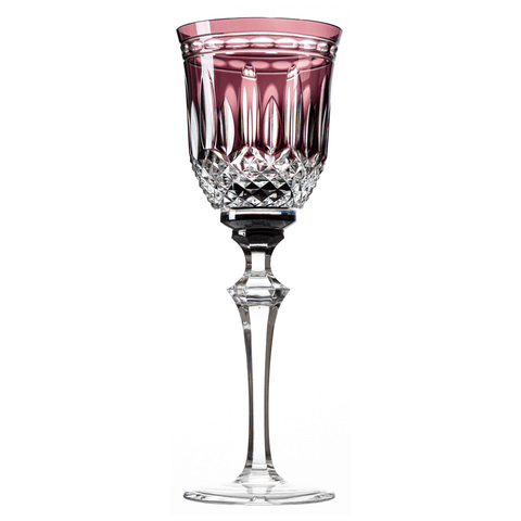 Taça Cristal Lapidado 68 P/Agua Ametista Mozart 350ml