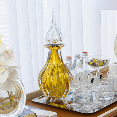 Garrafa Murano Licoreira Ambar