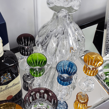 Kit 4 Taças Cristal Lapidado 66 Licor 80ml