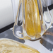 Imagem Santa Cristal Murano P Cristal com Ouro 24k
