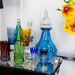 Garrafa Murano Licoreira Aqua Marine