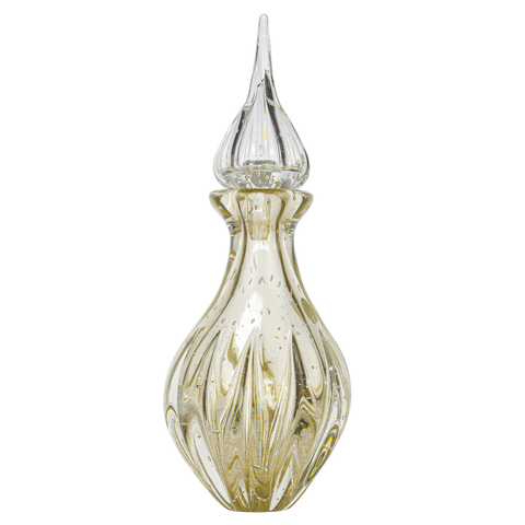 Garrafa Murano Licoreira Cristal com Ouro 24k
