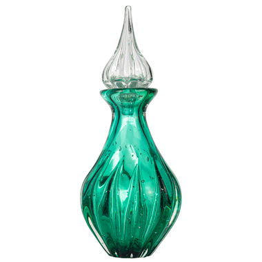 Garrafa Murano Licoreira Verde Folha