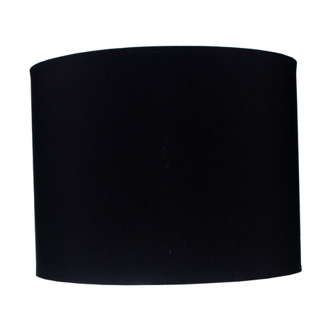 Cupula Abajur Cilindrica 40x30cm Preto