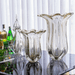 Vaso Murano Everest Cristal com Ouro 24k