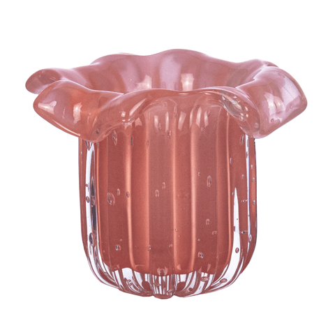 Vaso Murano Salvador P Quartzo Rose