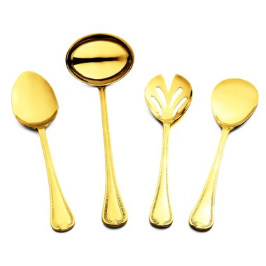 Kit 4 Peças P/Serviço Belle Ouro 24k St James