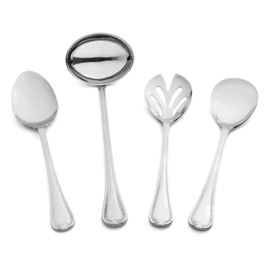 Kit 4 Peças Prata P/Serviço Belle St James