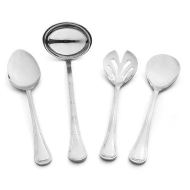 Kit 4 Peças Aço Inox P/Serviço Lace St James