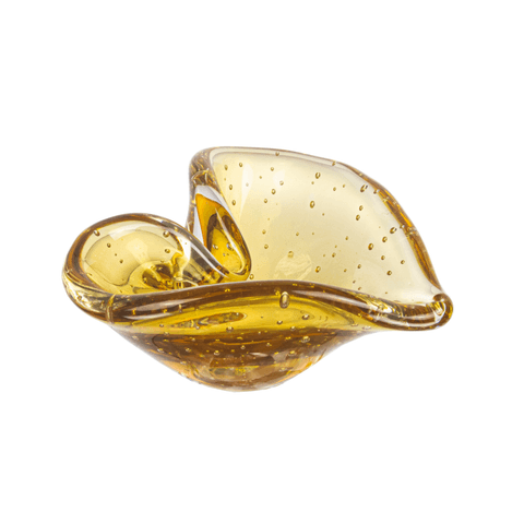 Porta Objetos Murano Coração Ambar