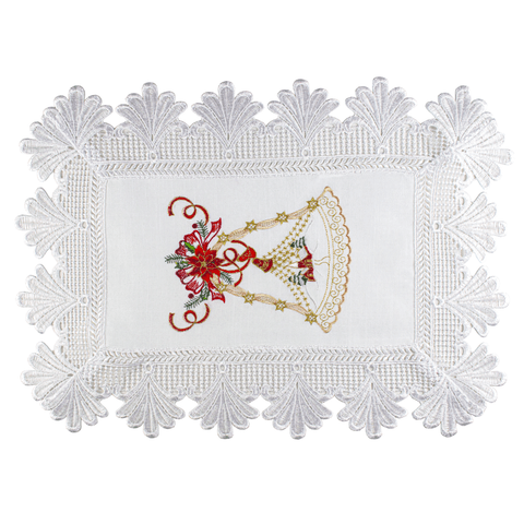 Jogo Americano Retangular Avulso Sino de Natal