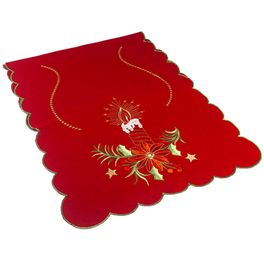 Trilho de Mesa Natal Vermelho - 1,80 Cm