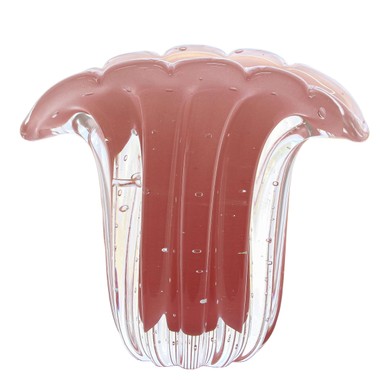 Vaso Murano Hallein Quartzo Rose