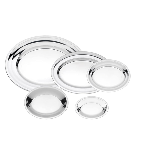 Kit 5 Travessas de Aço Inox Veneza
