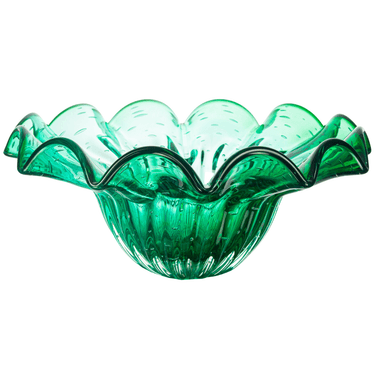 Centro de Mesa Murano Camélia Verde Folha