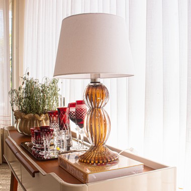 Abajur Murano Belize Garnet