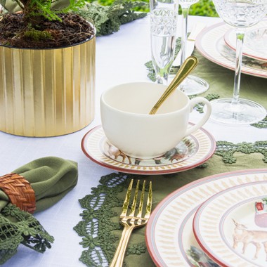 Xicara C/Pires Cenas Natal