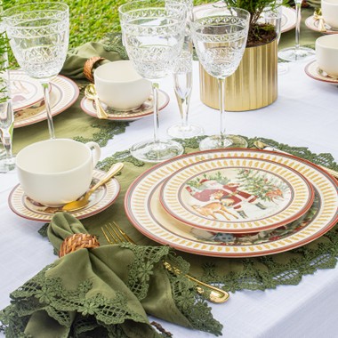 Prato Sobremesa Cenas Natal