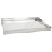 Bandeja Aço Inox Galeria Lisa Retangular C/Fundo Espelho St James