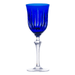 Taça Cristal Lapidado 66 água Azul Escuro 460ml