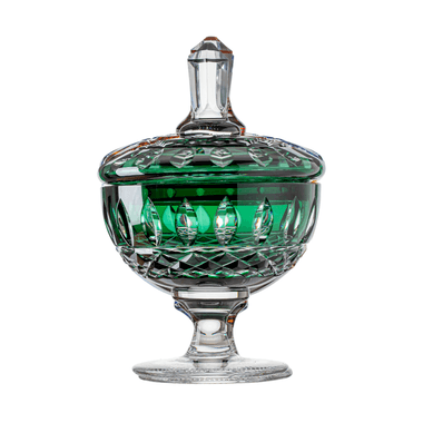 Compoteira de Cristal Lapid 15 Verde Escuro