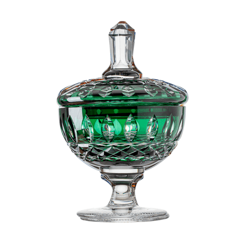 Compoteira de Cristal Lapid 15 Verde Escuro
