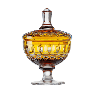 Compoteira de Cristal Lapid 15 Amarelo