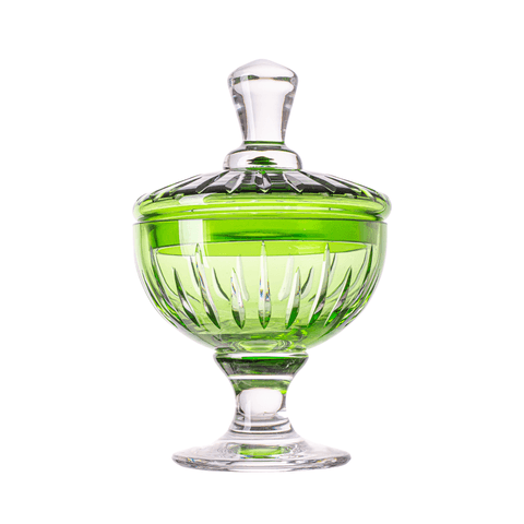 Compoteira de Cristal Lapid 66 Verde Claro