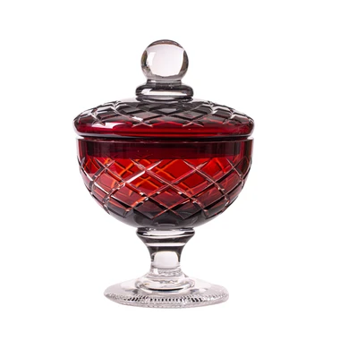 Compoteira de Cristal Lapid 33 Vermelho