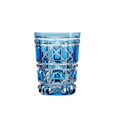 Copo de Cristal Lapidado 95 P/Licor 75ml Azul Claro