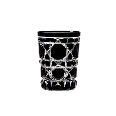 Copo de Cristal Lapidado 95 P/Licor 75ml Preto