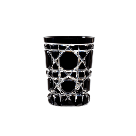 Copo de Cristal Lapidado 95 P/Licor 75ml Preto