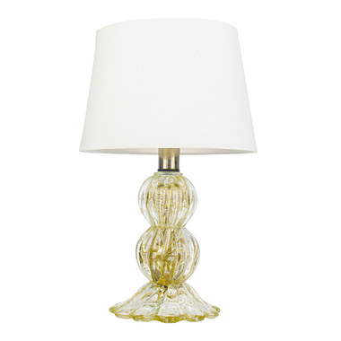 Abajur Murano Siena Cristal com Ouro 24k