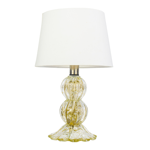 Abajur Murano Siena Cristal com Ouro 24k